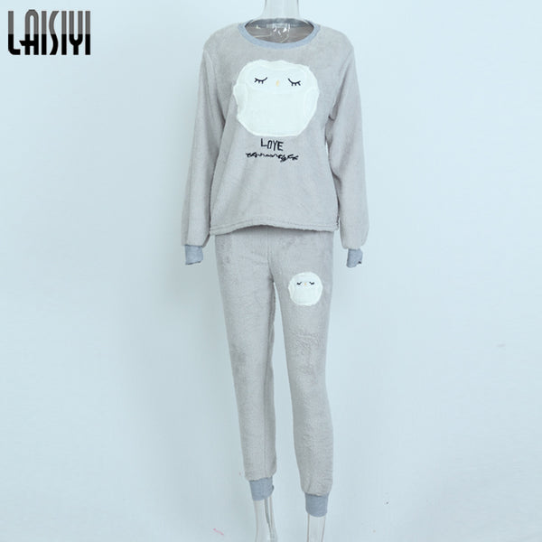 Thickened Cute Sleeping Owl Pajama