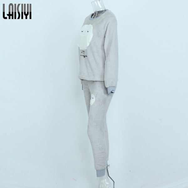 Thickened Cute Sleeping Owl Pajama