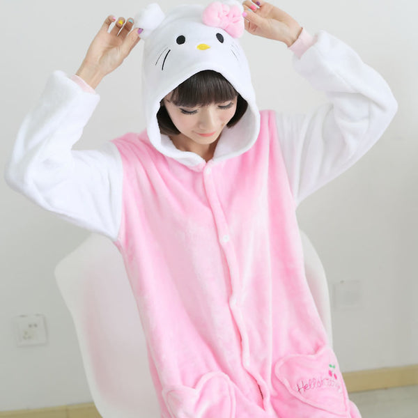 Unisex Flannel Hoodie Onesie