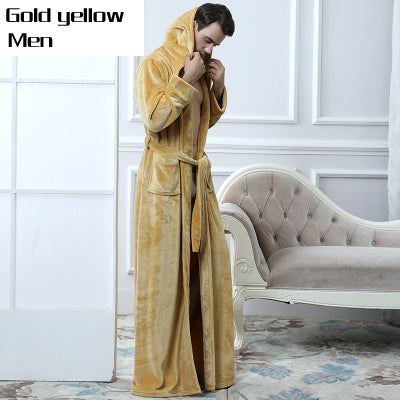 Lovers Thermal Hooded Bathrobe