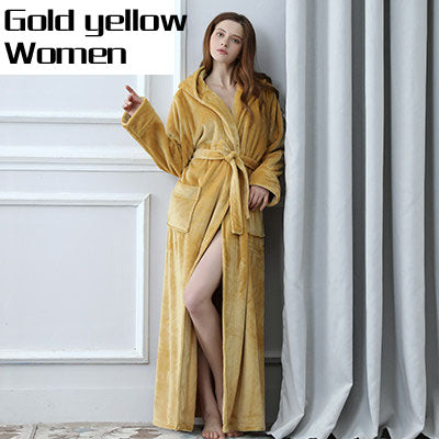 Lovers Thermal Hooded Bathrobe