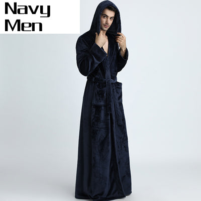 Lovers Thermal Hooded Bathrobe