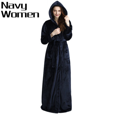 Lovers Thermal Hooded Bathrobe