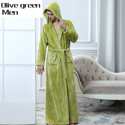 Lovers Thermal Hooded Bathrobe