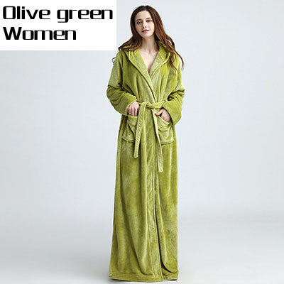 Lovers Thermal Hooded Bathrobe