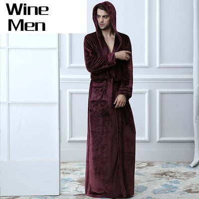Lovers Thermal Hooded Bathrobe