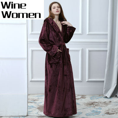 Lovers Thermal Hooded Bathrobe
